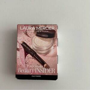 Laura Mercier Setting Powder with Brush - Pink and Black Packaging